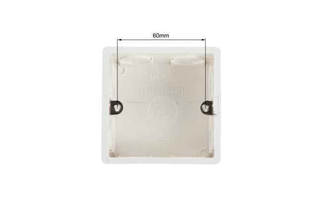 Wall Switch Box Electrical Outlet Flush Mount 86 Type Single Gang White