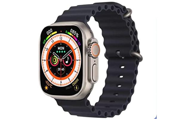 Hiwatch T800 Ultra 1.9inch Full Touch Display Magnetic Charging Smart Watch Black