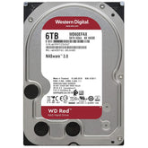 Western Digital RED HDD NAS Storage 6TB 5400RPM SATA 6Gb/s, 256MB Cache - 3.5 Hard Drive | WD60EFAX | - CompuMe