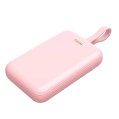 Wiwu Wi P024 10000mah Magnetic Wireless Charging Power Bank Pd 20w Fast Charging Battery Pack With Built In Cable Pink - CompuMe