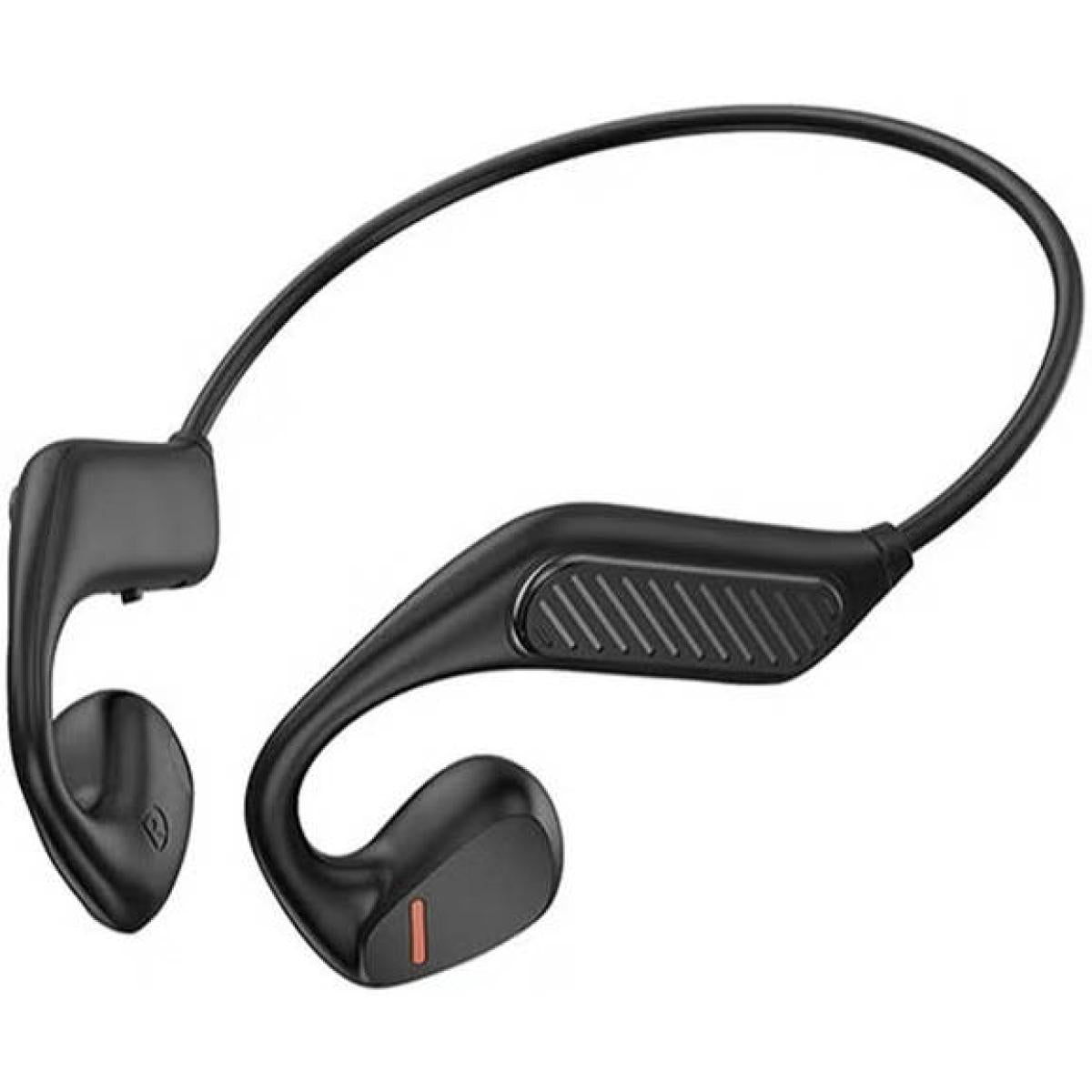 Wiwu Q1 Air Conduion Wireless Headset, Bluetooth 5.2, Stereoscopic Voice, 2.4ghz Frequency, 120mah Battery Capacity, Wide Applicability, Type C Black - CompuMe