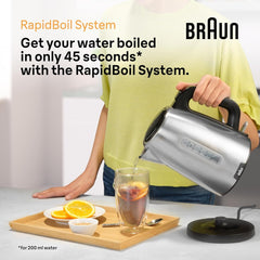 Braun Kettle 2200 W 1.7 L Stainless Black