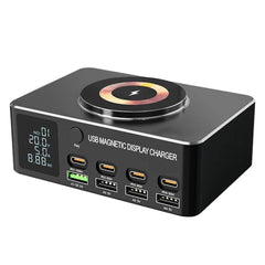 9 in 1 WLX-818D+ USB Magnetic Wireless Charging Station 140W