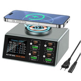 9 in 1 WLX-X9S Multi Port Digital Desktop Wireless Charging Station