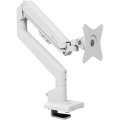 Arozzi Alzare Neo Gas Spring Single Monitor Arm Support up to 9KG 360° Screen Rotation Adjustable Height & Full Motion - White