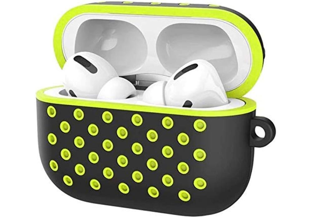 AirPods Pro Case With Hook - Yellow & Black