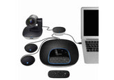 Logitech GROUP Video Conferencing Bundle with Expansion Mics for Mid to Large-sized Meeting Rooms w/ Extension Microphones