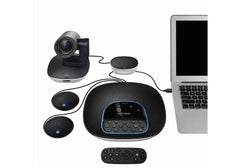 Logitech GROUP Video Conferencing Bundle with Expansion Mics for Mid to Large-sized Meeting Rooms w/ Extension Microphones
