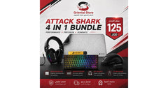 Attack Shark (Mouse Pad + L90 Wireless Gaming Headset + X3PRO Wireless Gaming Mouse + X82 Pro Gaming Keyboard)