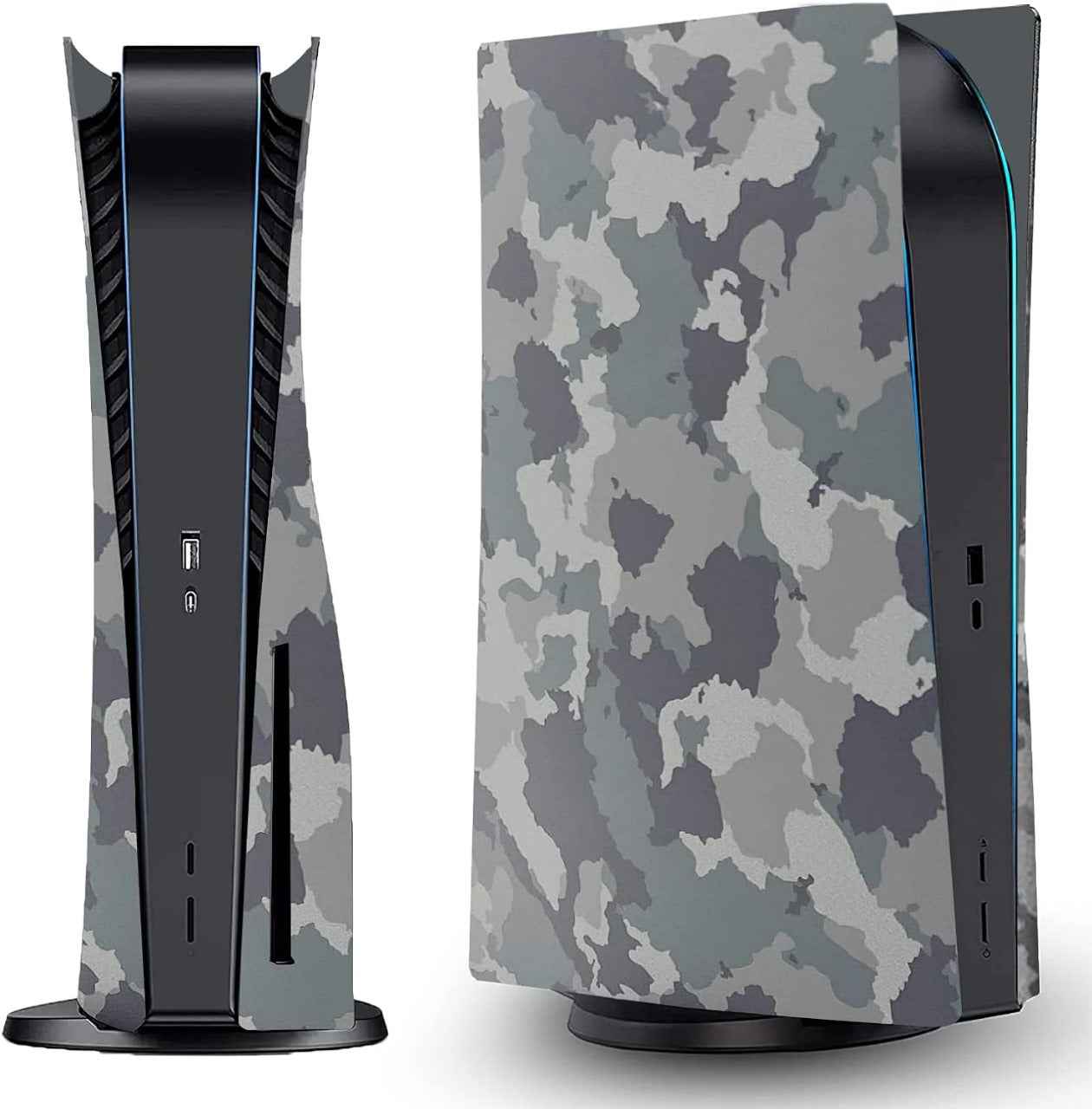 Camouflage Face Plates Cover Shell Panels for PS5 Disc Edition Console