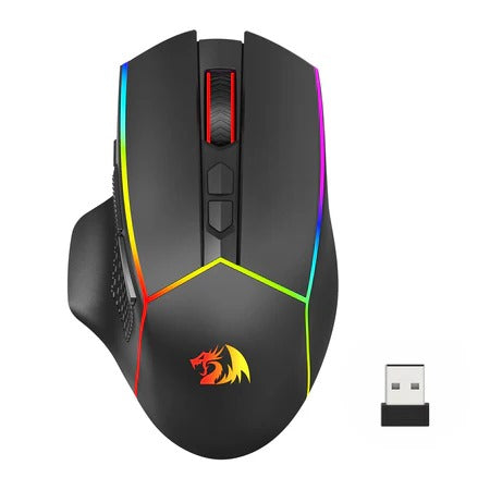 Redragon AXE PRO M814RGB 3 modes connections gaming mouse - CompuMe