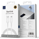 Wiwu Wi C042e A M 2.4a Charging Cable Usb A To Micro Usb Data Transfer Cable 1m White - CompuMe