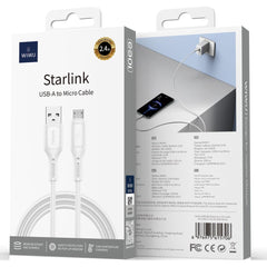 Wiwu Wi C042e A M 2.4a Charging Cable Usb A To Micro Usb Data Transfer Cable 1m White - CompuMe