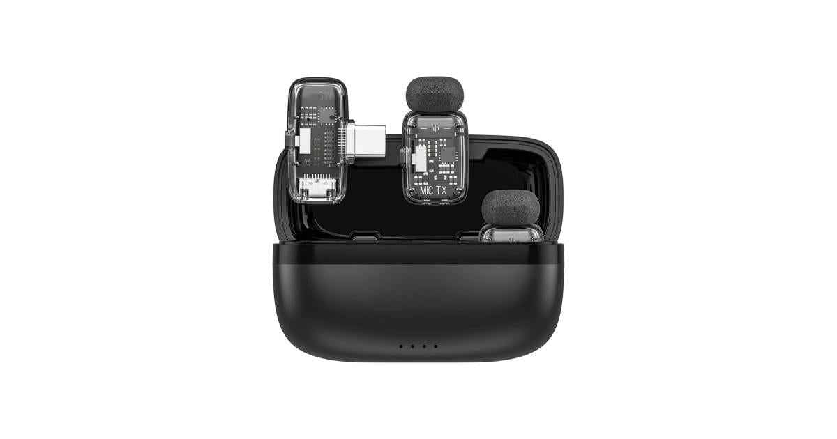 WiWU Wi-WM008 Dual Wireless Lavalier Microphone