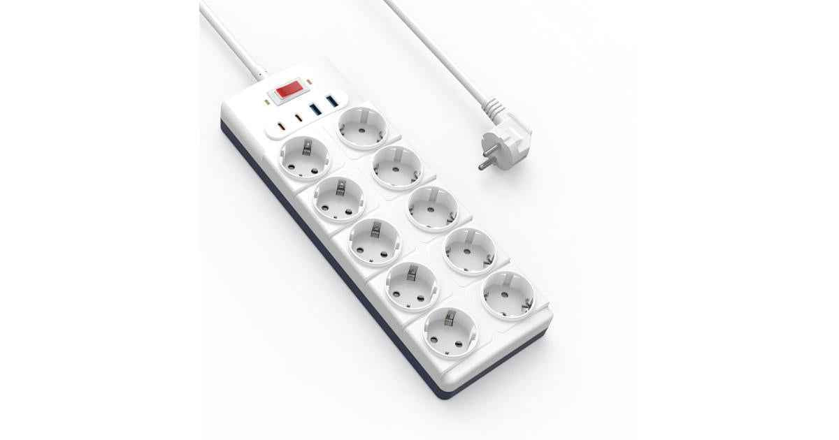 WiWU Wi - S008 PS1042 20W GaN 14 - in - 1 High Capacity Power Strip