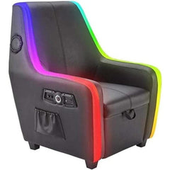 X-Rocker Premier Maxx RGB 4.1 Audio Gaming Armchair, Gaming Chair with Ottoman Storage for Ultimate Gaming Set Up. 4 Speakers 1 Subwoofer, Neo Motion 30 RGB LED Lighting Options | X-Rocker Premier Maxx RGB 4.1 Armchair |