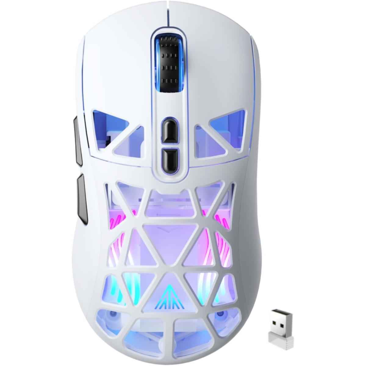 SOLAKAKA SM802 RGB Tri-Mode Gaming Mouse -White