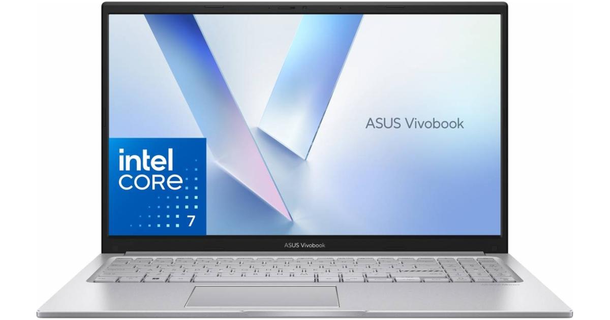 Asus VivoBook 15, 15.6" FHD, Intel® Core 5 120U, 8GB DDR5 RAM, 512GB M.2 PCIe NVMe, Intel Graphics, Silver Home & Light Use Laptop