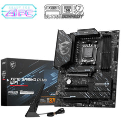 MSI X870 GAMING PLUS WIFI -Wi-Fi 7- AMD RYZEN 7000 8000 9000 Series AM5-DDR5-PCIe 5.0-3xM.2 - ATX Gaming MotherBoard - X870 GAMING PLUS WIFI -
