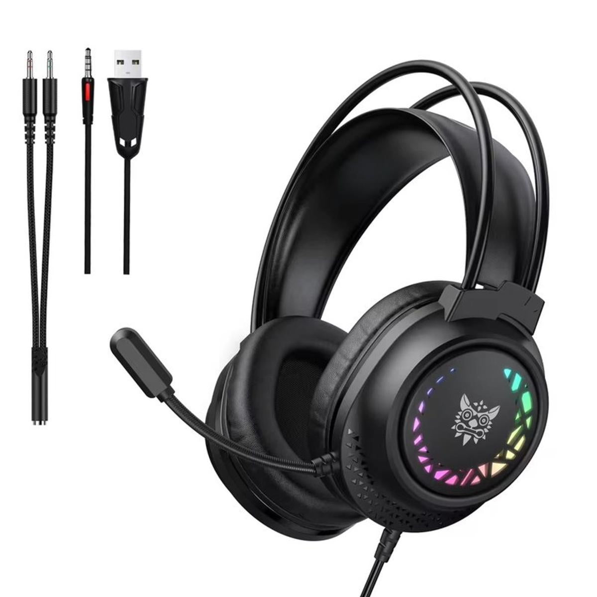 ONIKUMA X92 RGB Wired Gaming Headset 1 Pin