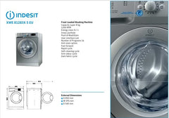 Indesit Washing Machine 8 Kg 1200 Cycles Silver XWE81283X