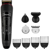 Beurer Body Groomer, 11 Attachments for Trimming and Shaving All Body Hair, Black - MN9X