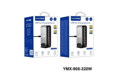 Haing Ymx 908 320w 8 Port Usb Fast Charging Station 320w Eu Plug