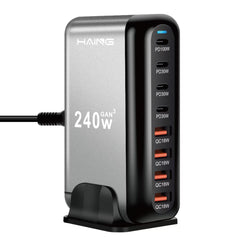 HAING YMX-908-240W 8 Port USB Fast Charging Station 240W EU Plug