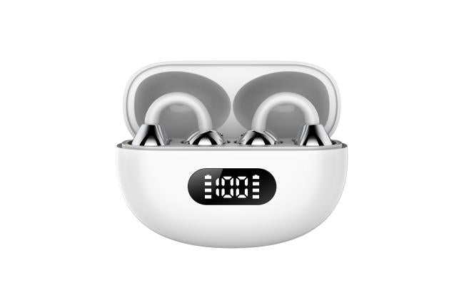 Yxg 20 Led Digital Display Clip On Wireless Earphone, audio