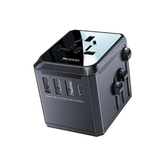 Yesido Universal Adapter, 3Usb & Type-C, Black - MC10