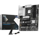 MSI Pro Z890-S WiFi LGA 1851 ATX Motherboard, Intel Z890 Chipset, 4x DDR5 UDIMM Slots, Up to 256GB Max Memory, 4x PCIe x16 Slots, 3x M.2 Slots, WiFi & BT Conneivity