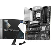 Msi Pro Z890 S Wifi Lga 1851 Atx Motherboard, Intel Z890 Chipset, 4x Ddr5 Udimm Slots, Up To 256gb Max Memory, 4x Pcie X16 Slots, 3x M.2 Slots, Wifi & Bt Conneivity