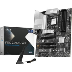 Msi Pro Z890 S Wifi Lga 1851 Atx Motherboard, Intel Z890 Chipset, 4x Ddr5 Udimm Slots, Up To 256gb Max Memory, 4x Pcie X16 Slots, 3x M.2 Slots, Wifi & Bt Conneivity