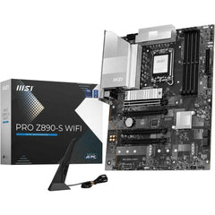 Msi Pro Z890 S Wifi Lga 1851 Atx Motherboard, Intel Z890 Chipset, 4x Ddr5 Udimm Slots, Up To 256gb Max Memory, 4x Pcie X16 Slots, 3x M.2 Slots, Wifi & Bt Conneivity