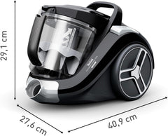 Tefal Compact Power Canister Vacuum XXL Bagless, 900Watts, Black - TETW4B25HA