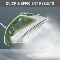 Tefal Easy Gliss Eco Steam Iron, 270Ml, 2800Watts, White / Green - TEFV5781E1