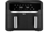 Tefal XXL Dual Easy Fry, XXL Dual Air Fryer, Synchronized Cooking, 11Lit, 2700Watts, Black - TEEY9428G0