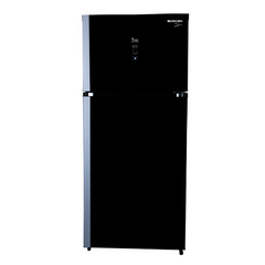 Unionair Top Mount Refrigerator, Two door No frost, 440Lit, Black Glass with Silver - URN-600LBG 7