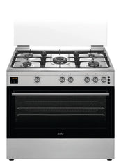 Simfer Gas Cookers 90 cm full option, Steel, Full Safety, fan - F-9045SS