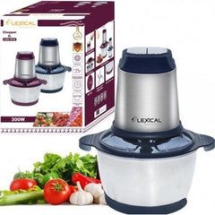 Lexical Chopper, 2Lit, 300Watts, Stainless Steel - LCH-1910