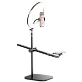 Rtako Zj Fp02 Kit Overheard Phone Mount 55cm With Phone Clamp And Ring Light