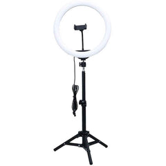 Rtako Zj Zbt01 Live Streaming Stand With Ring Light And 55cm Floor Tripod Black