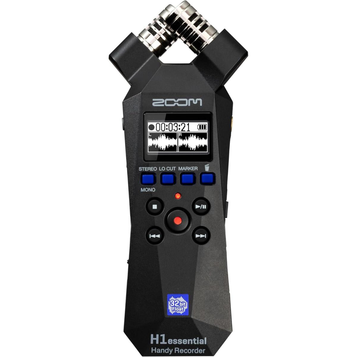 Zoom H1 Essential Stereo Handy Recorder (2024 Model, Essential Series) With 32 Bit Float, Accessibility, X/y Microphones, Usb Microphone, Portable, For Musicians, Podcasters, Filmmakers - CompuMe