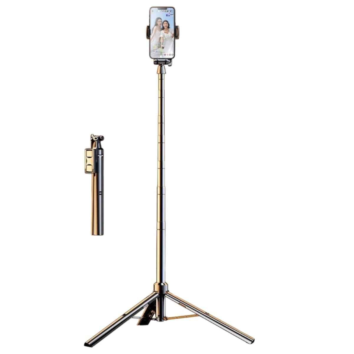 Rtako Zp220 Pro Ultra Wide Angle Selfie Stick 2.1m With Bluetooth Remote