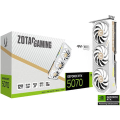 ZOTAC GAMING GeForce RTX 5070 AMP White Edition 12GB GDDR7 - Graphics Card | ZT-B50700FQ-10P | - CompuMe
