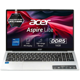 Acer Aspire Lite AL15-72P (2025) 13th Gen Intel Core i7 13620H 10-Cores High-Performance Processor w/ DDR5 Memory & IPS Full HD Display - Silver