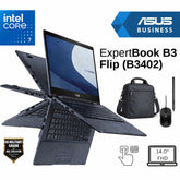 Asus ExpertBook B3 Flip (2025) B3402FVA Intel Core 7 10-Cores Business Class Military-Grade Aluminum 2-in-1 Touch Display Bundle ((Carry Case + Mouse + Styluse))