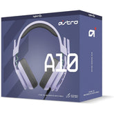 Logitech G Astro A10 Gen 2 Cross-Platform Wired Gaming Headset for PlayStation 5/4, Xbox S|X, Nintendo Switch, PC: 3.5mm Headphone Jack, 32mm Drivers, Flip-to-Mute Mic, Over-Ear - Lilac