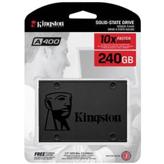Kingston 240gb A400 Sata 3 2.5" Internal Ssd Hdd Replacement For Increase Performance
