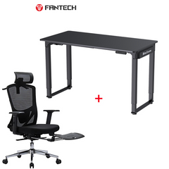 Fantech Bundle Dc 4 Office Chair & Desk Oc259 Ergonomic Office Chair + Ws514 Adjustable Rising Desk